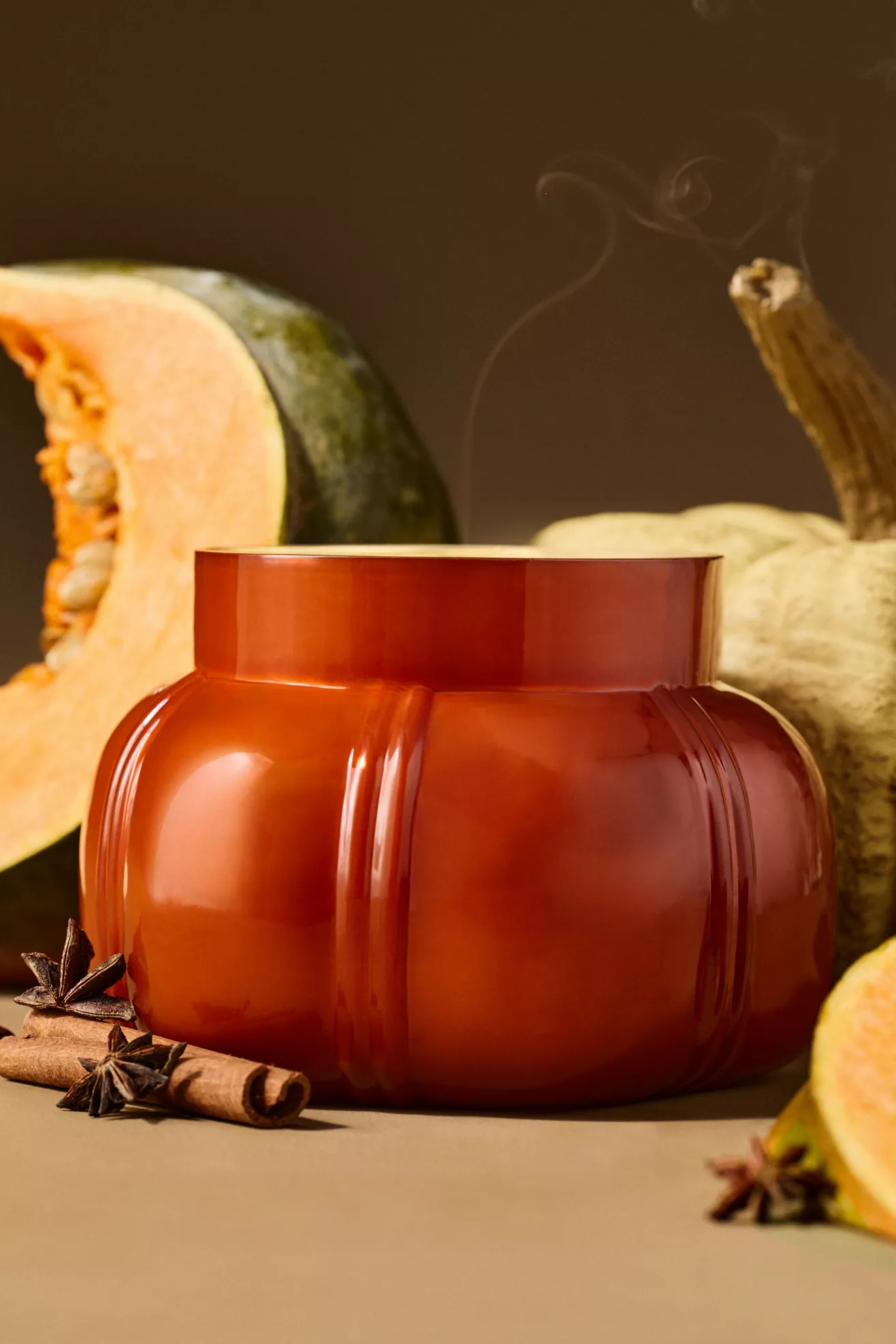 Capri Blue Pumpkin Clove Glass Jar Candle
