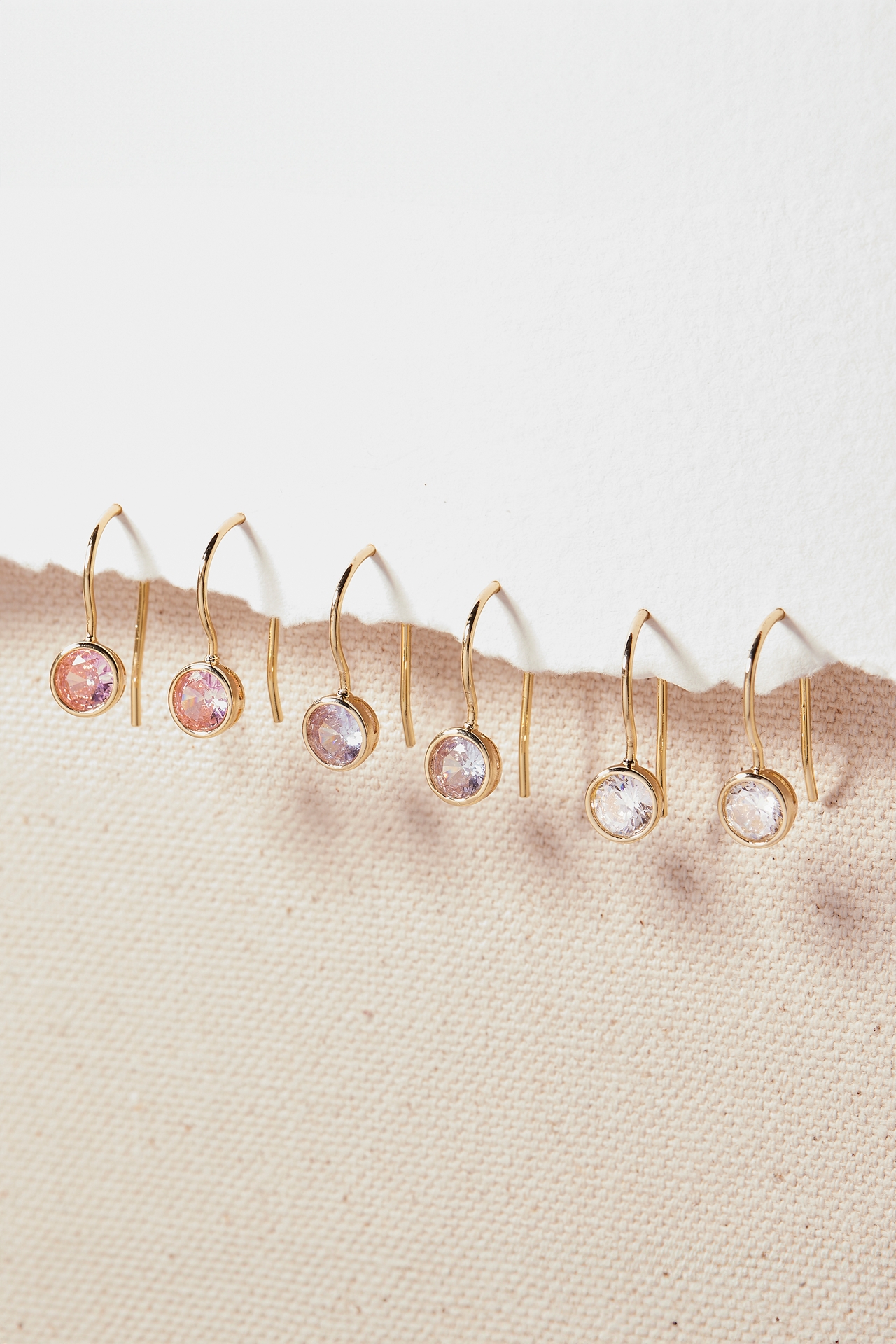Brook & York Custom Birthstone Drop Earrings