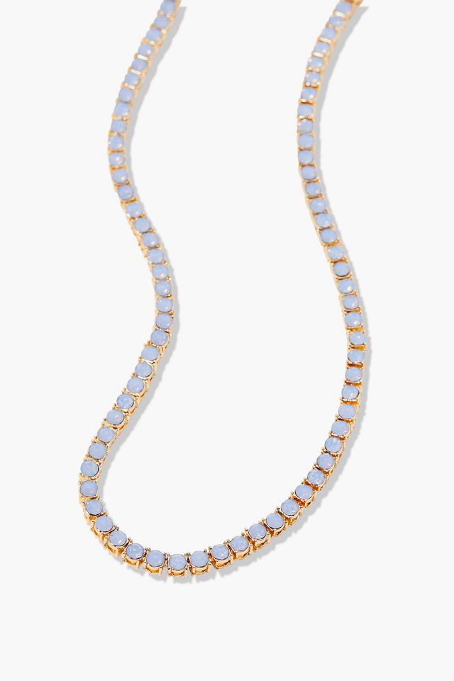 Brook & York Blue Opal Tennis Necklace #1