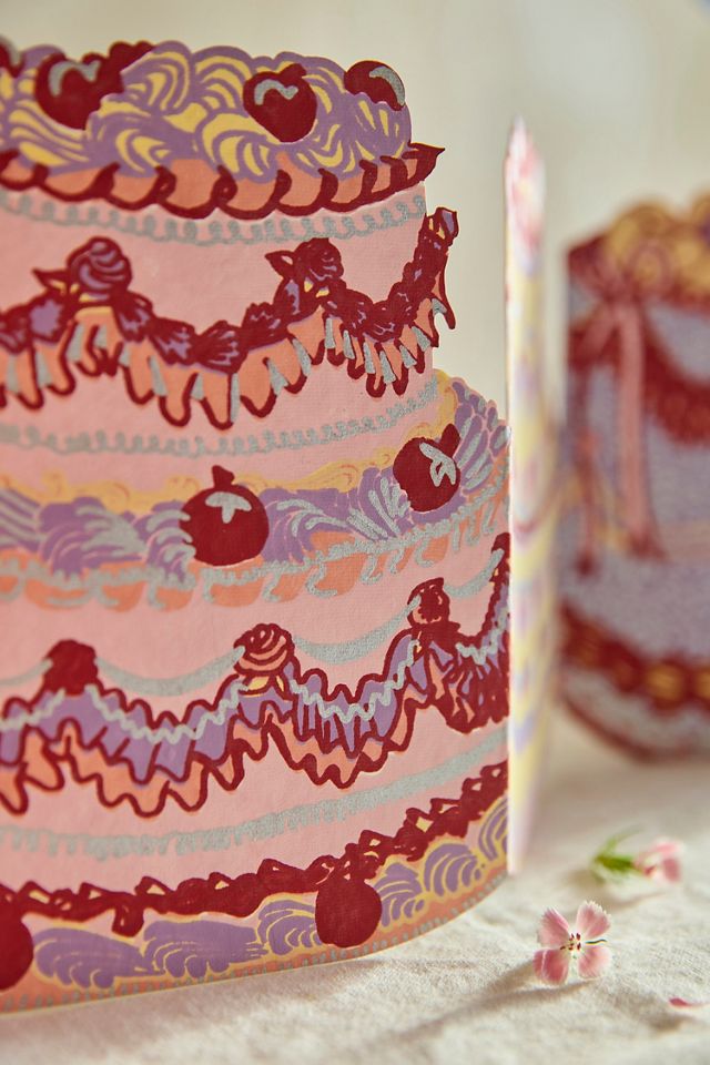 Birthday Cake Concertina Garland #1