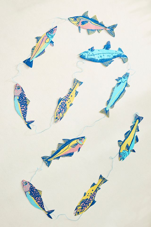 Paper Fish Garland #3