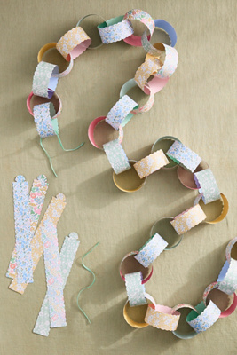 Floral Paper Chain | Anthropologie
