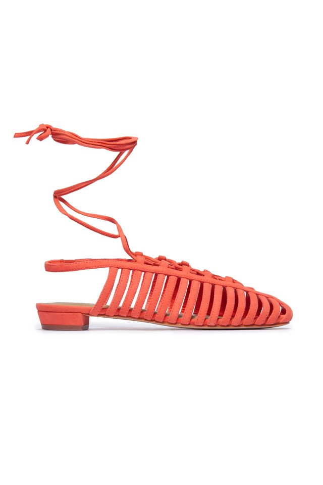 Bernardo Geneva Lace-Up Woven Flats #1