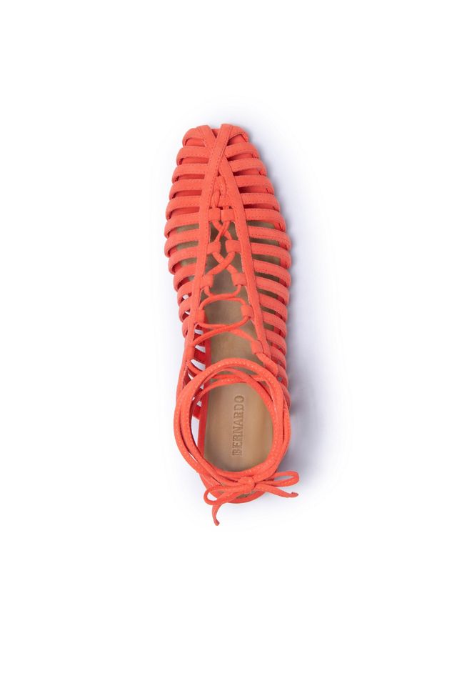 Bernardo Geneva Lace-Up Woven Flats #2