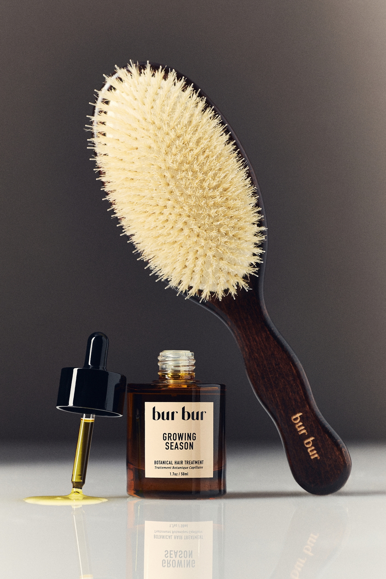 Bur Bur The Mermaid Brush Essential Boar Bristle Brush