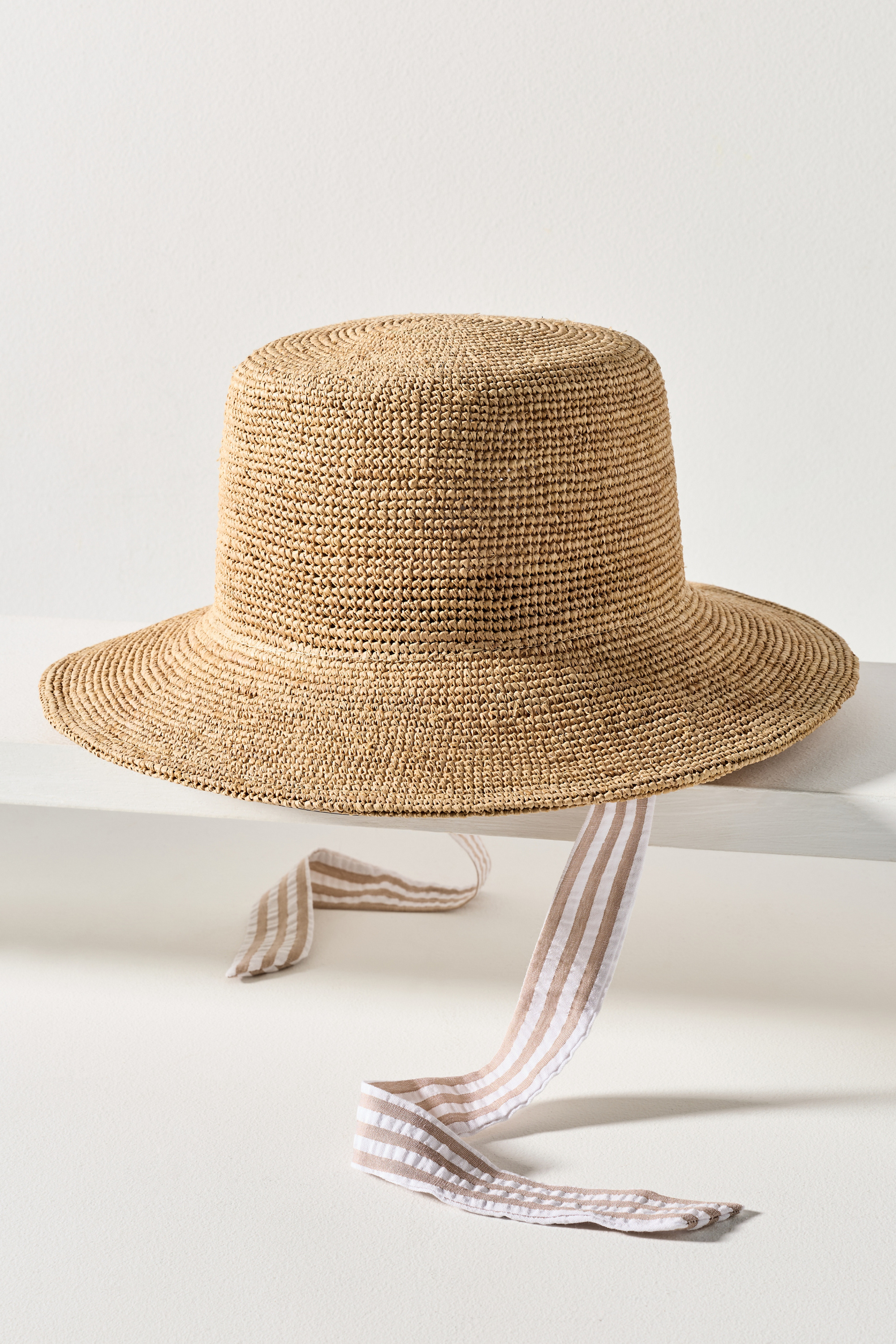 Crochet Raffia Bucket Hat — Image 4