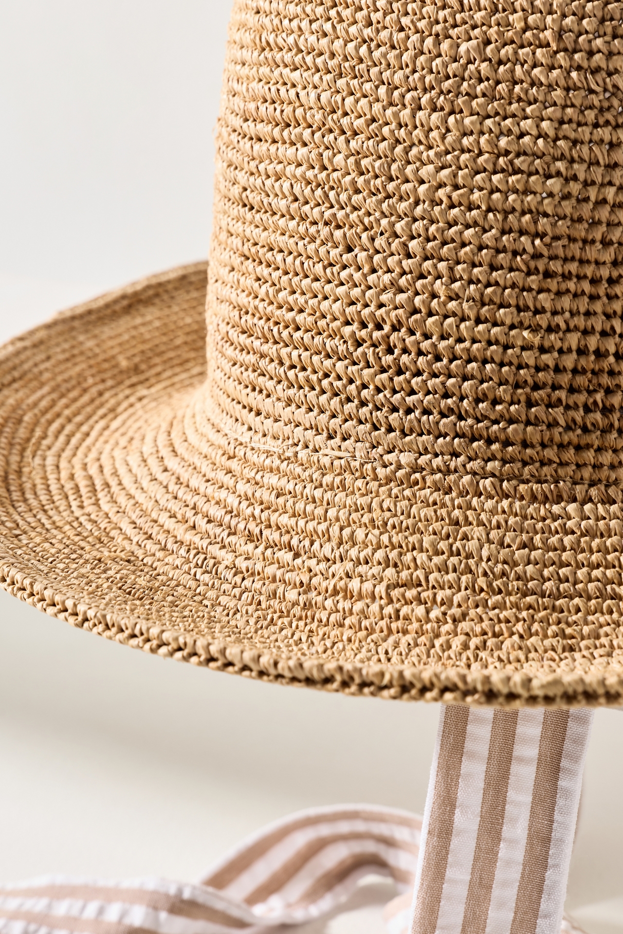 Wyeth Crochet Raffia Bucket Hat