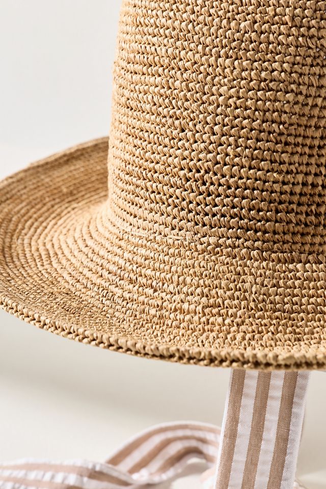 Wyeth Crochet Raffia Bucket Hat #2