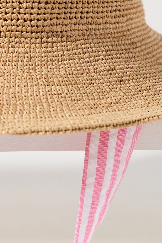 Wyeth Crochet Raffia Bucket Hat #2
