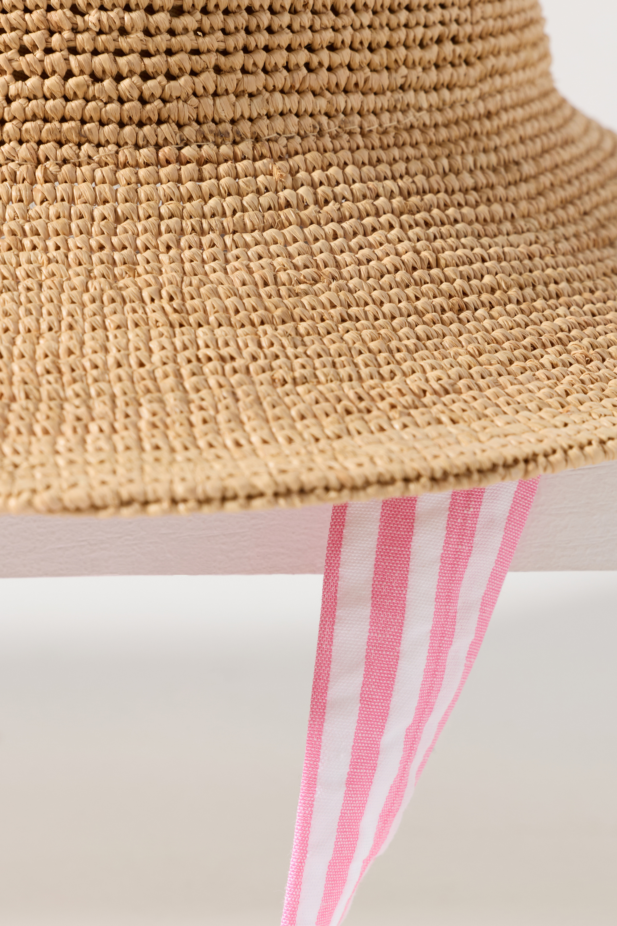 Crochet Raffia Bucket Hat — Image 3