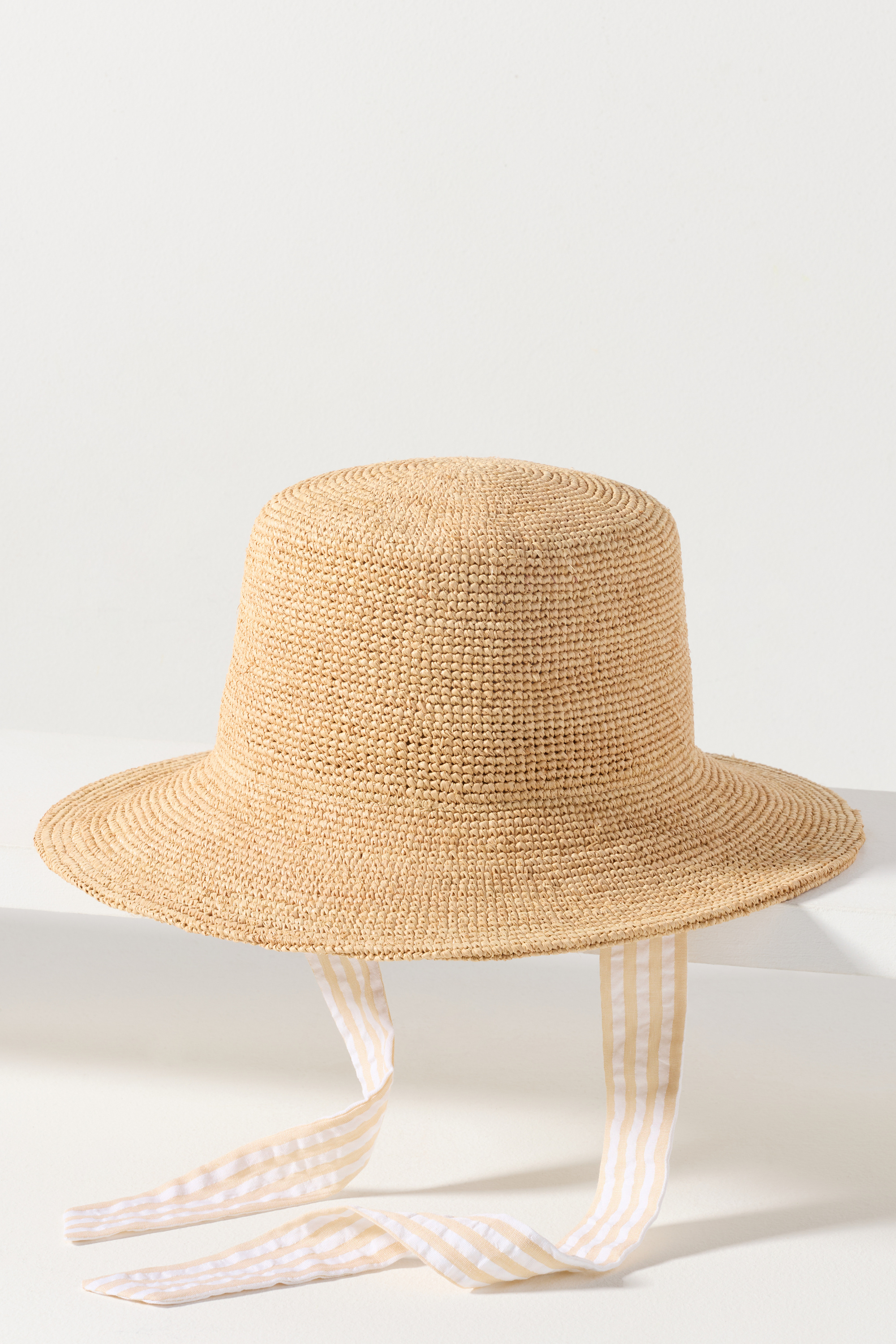 Crochet Raffia Bucket Hat — Image 6