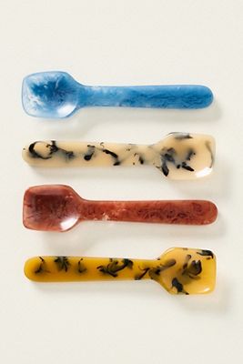 Mignon Resin Spoons, Set of 4