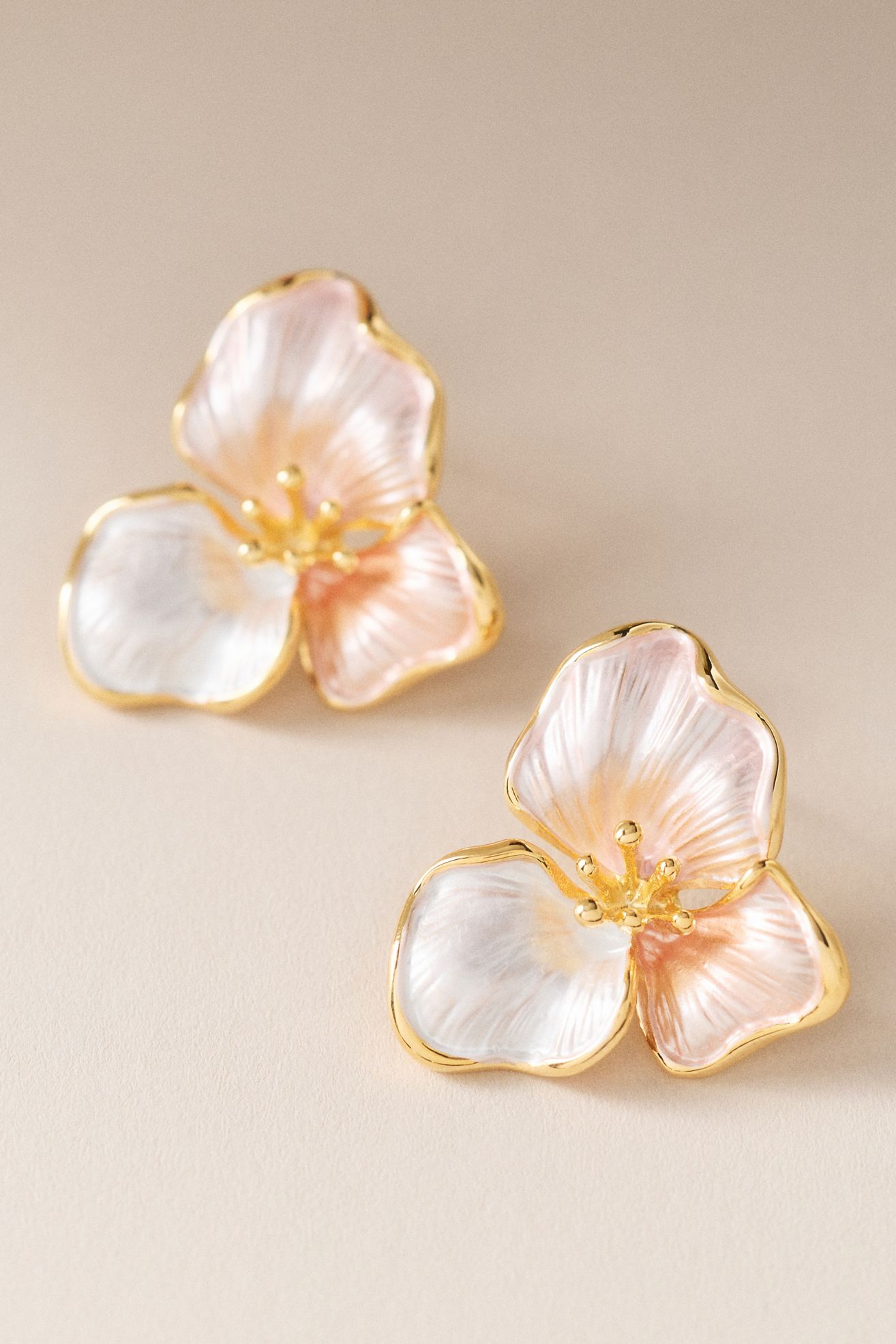 Blush Bloom Earrings - Blush Pink, One Size