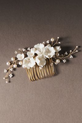 Ivory Orchid Bridal Hair Comb