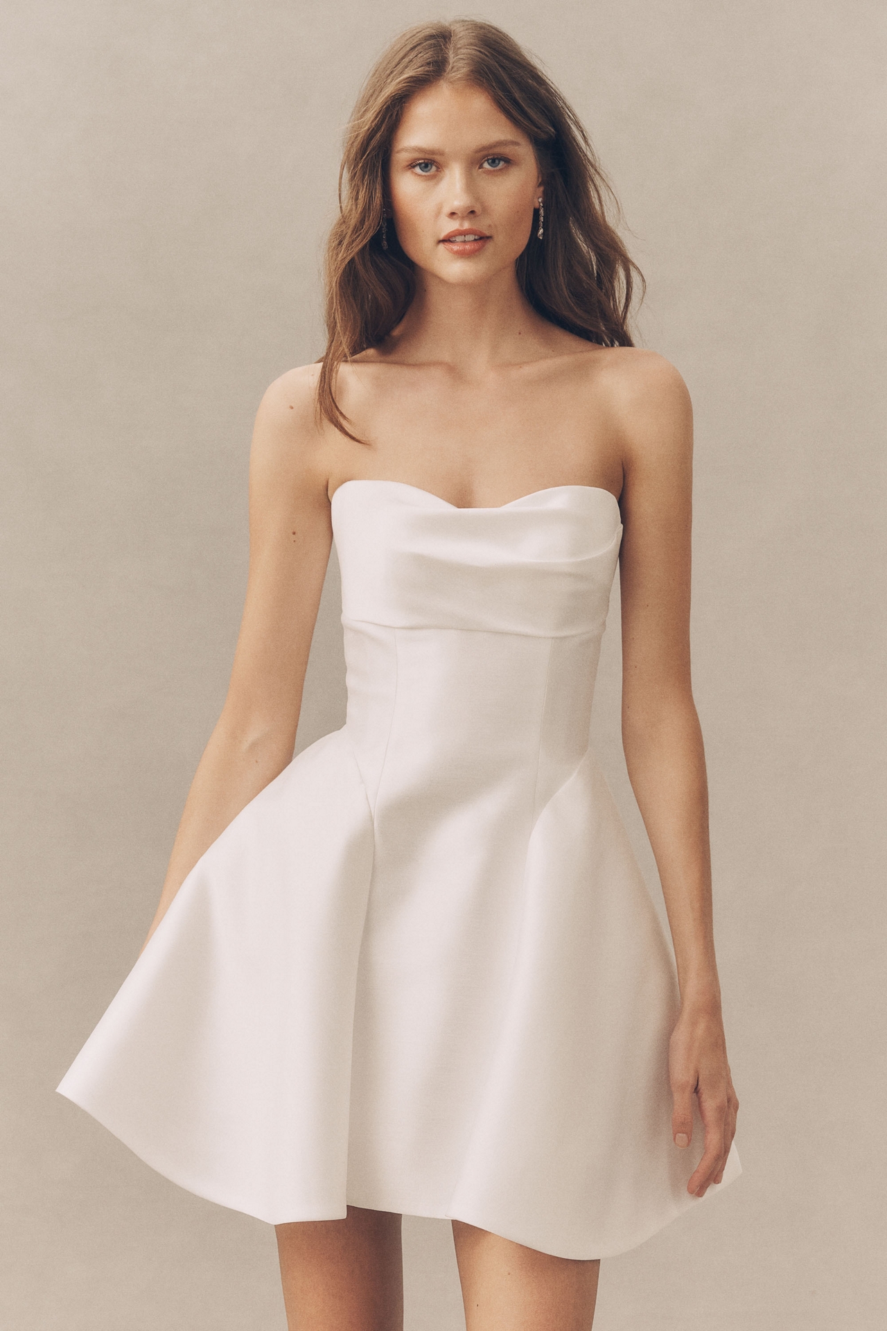 Jenny Yoo Micah Strapless Fit & Flare Mini Dress