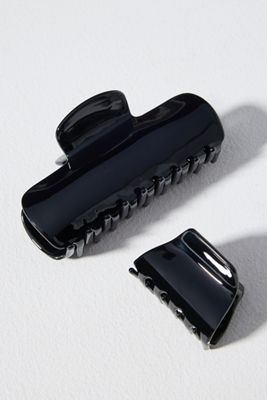 By Anthropologie Minimal Claw Clips, Set of 2
