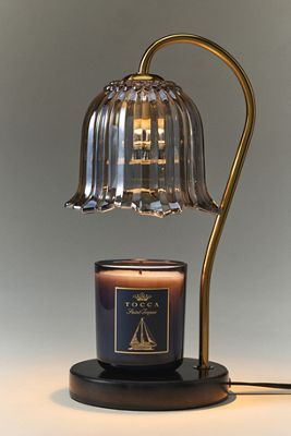 Dark Glass Candle Warmer Lamp