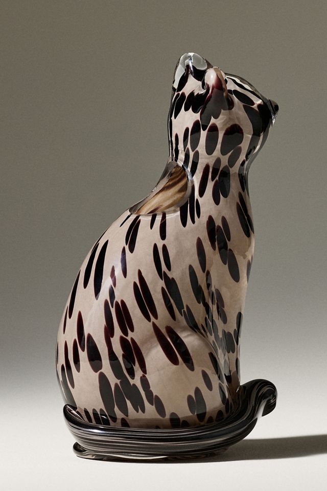 Glass Cat Vase #3