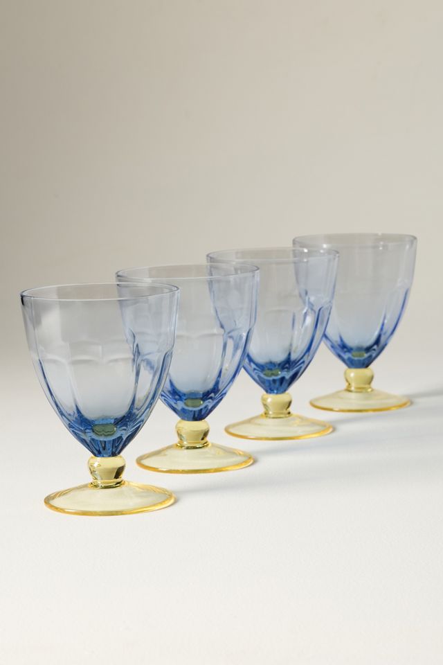 Rue Glass Goblets, Set of 4 #4