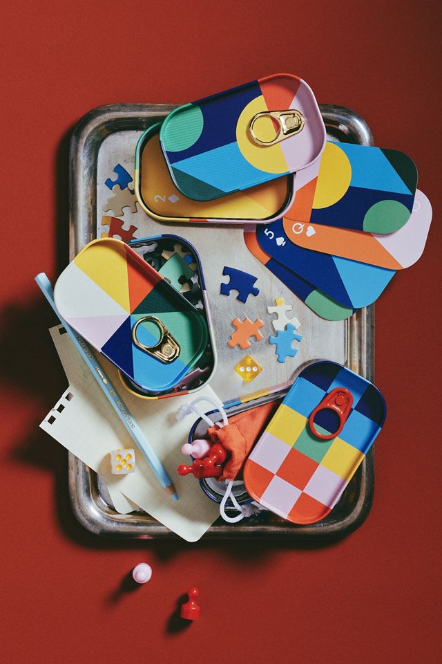Block Design On The Go Tinned Games #1