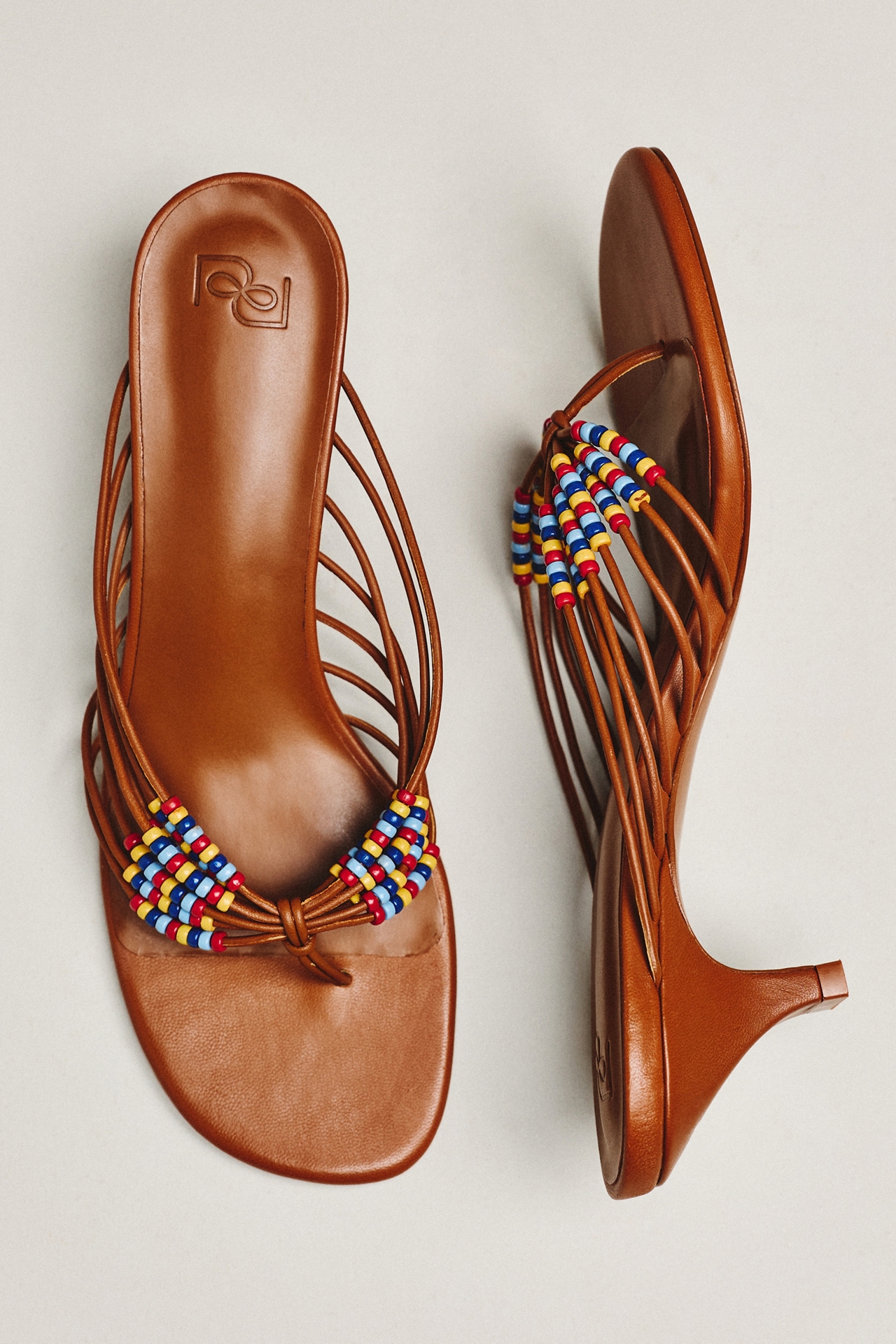 Reformation Jessica Beaded Flip-Flop Heels