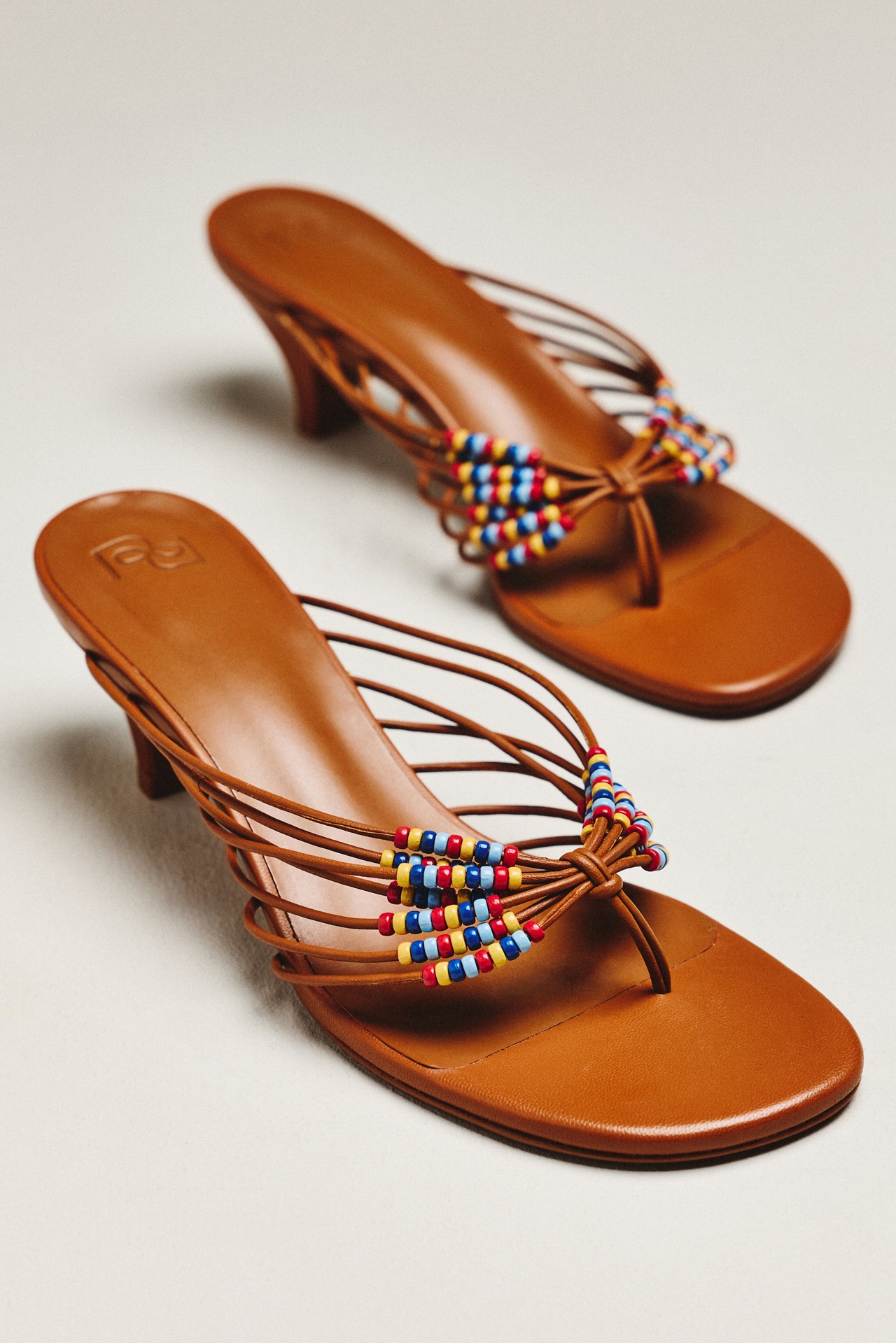 Reformation Jessica Beaded Flip-Flop Heels