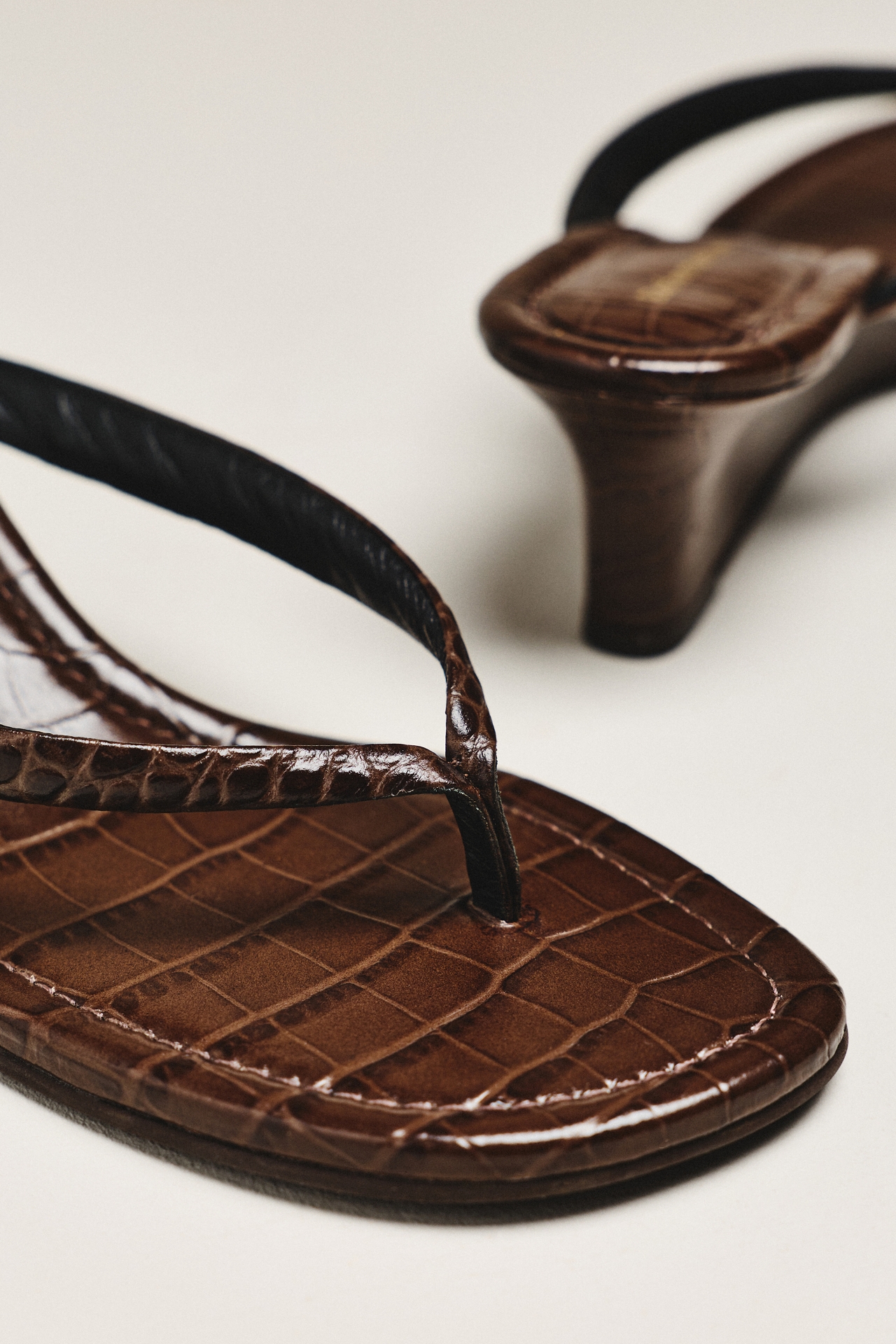 Reformation Amelia Flip-Flop Wedges