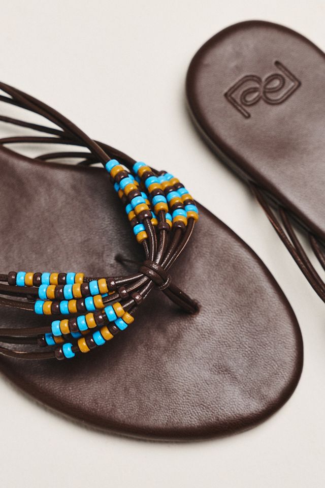 Reformation Jessica Beaded Flip-Flop Sandals #2