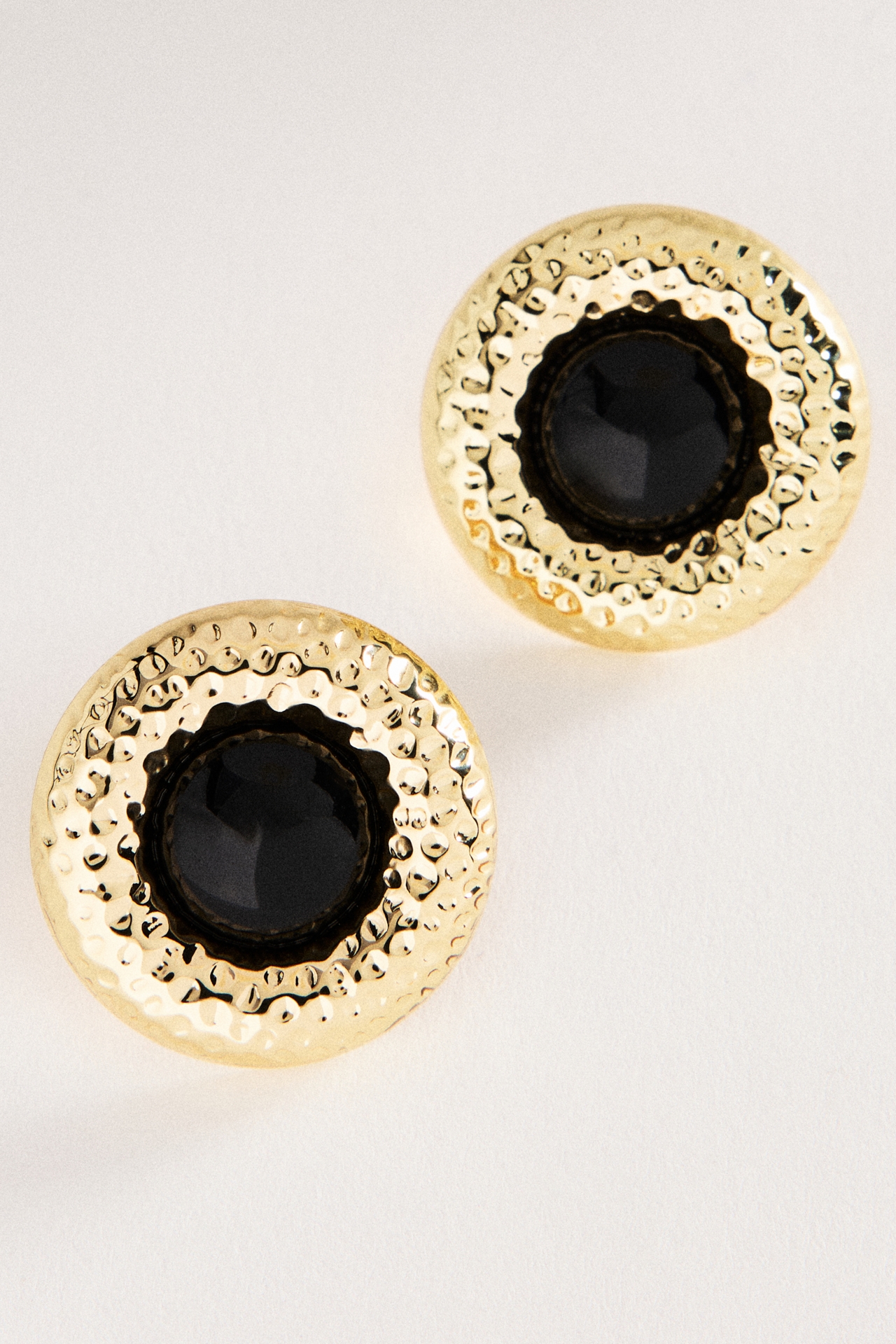 By Anthropologie Tiger's Eye Button Post Earrings
