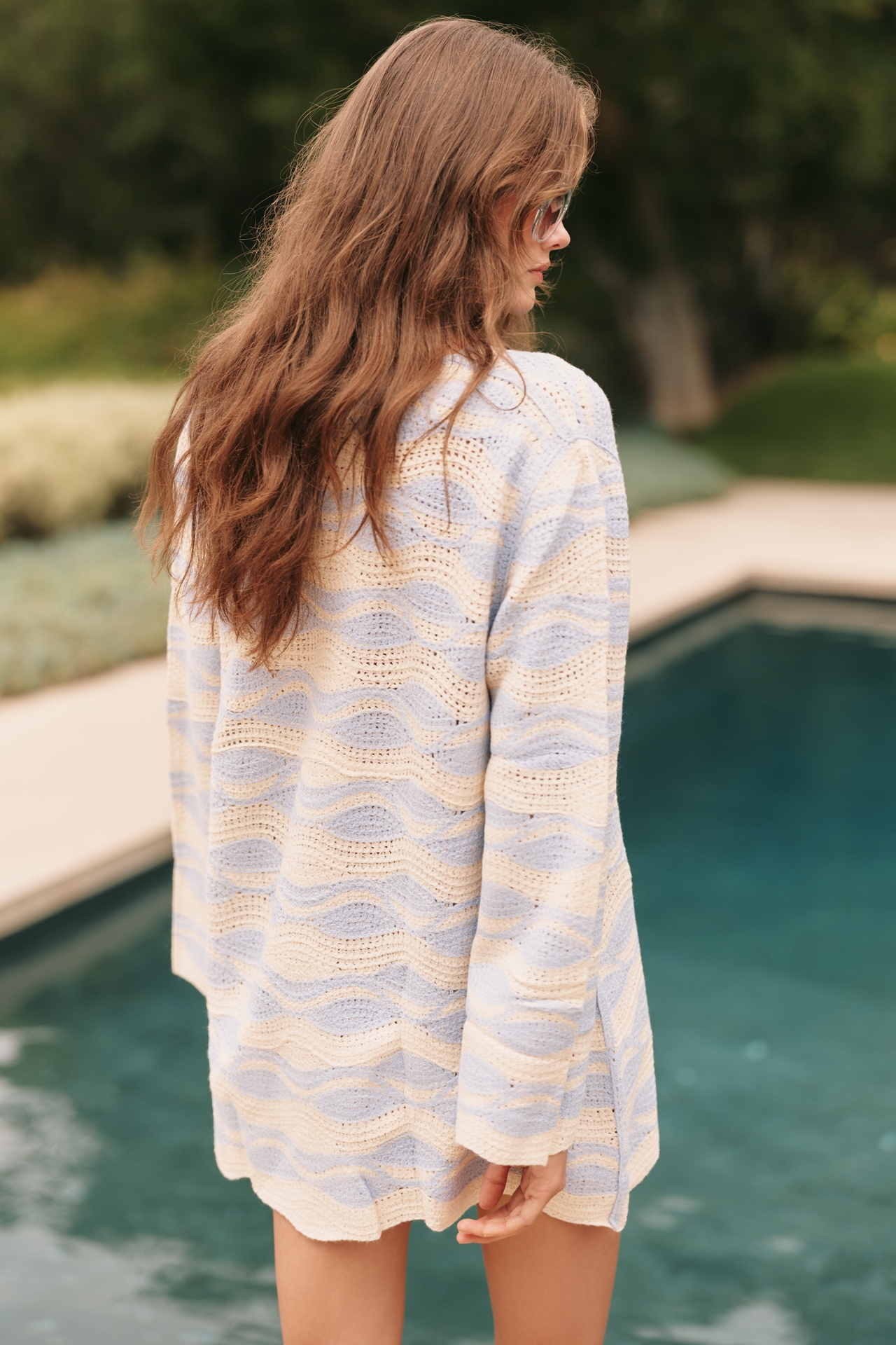 Celandine Printed Crochet Mini Tunic