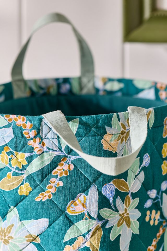 Claire De Quenetain Quilted Floral Basket #1