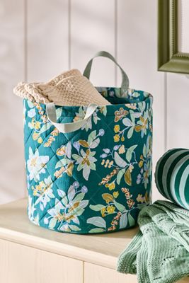 Claire De Quenetain Quilted Floral Basket