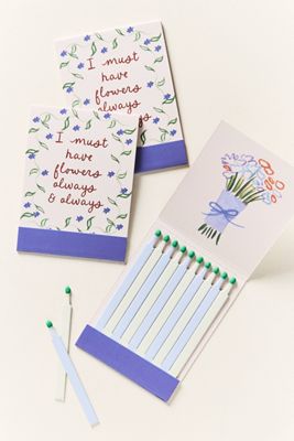 Must Have Flowers Always and Always Matchbook, Set of 3