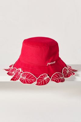 Farm Rio Leaf Trim Bucket Hat | Anthropologie