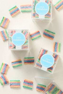 Sugarfina Sour Rainbow Strips 4-Piece Cube Kit 
