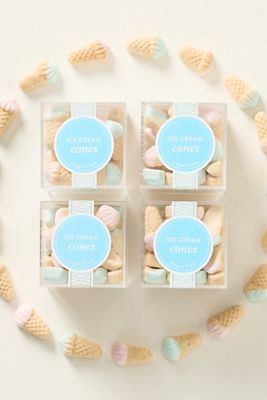 Sugarfina Ice Cream Cone Gummies 4-Piece Cube Set