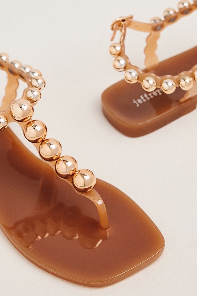 Jeffrey Campbell Plated T Strap Flip-Flop Sandals #2