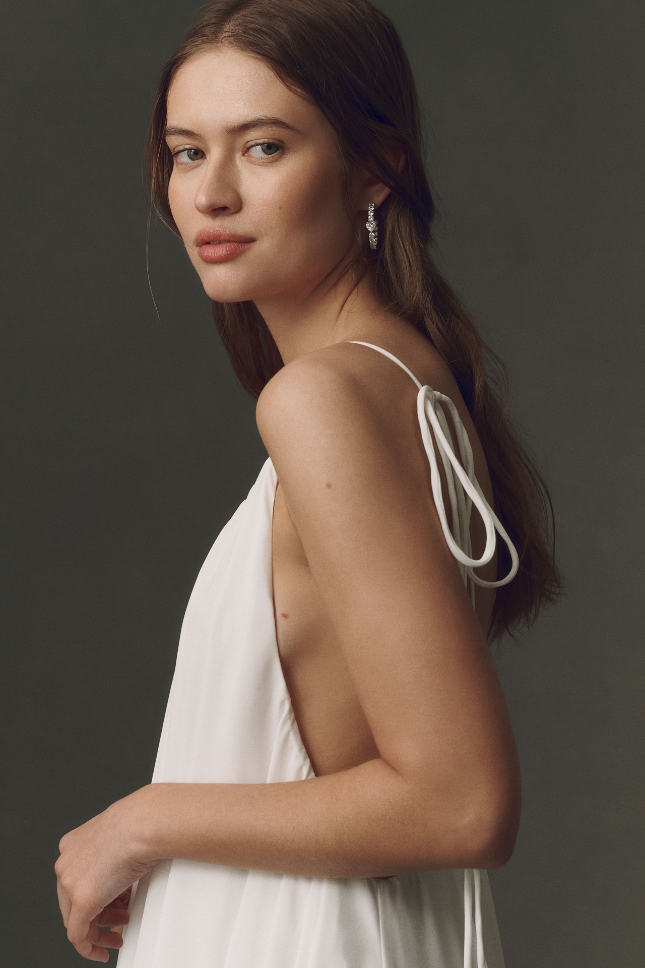Bronx and Banco Kinsley Silk Blend High-Low Dress