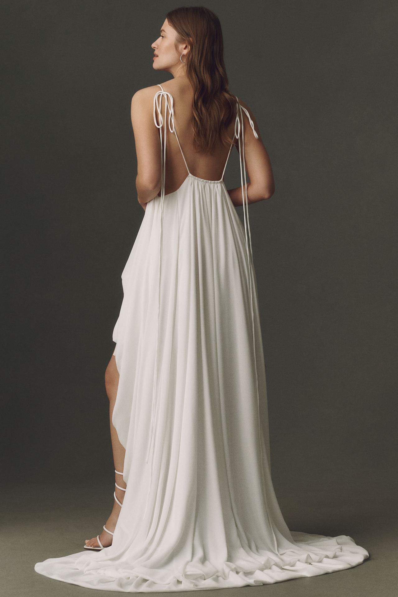 Bronx and Banco Kinsley Silk Blend High-Low Dress