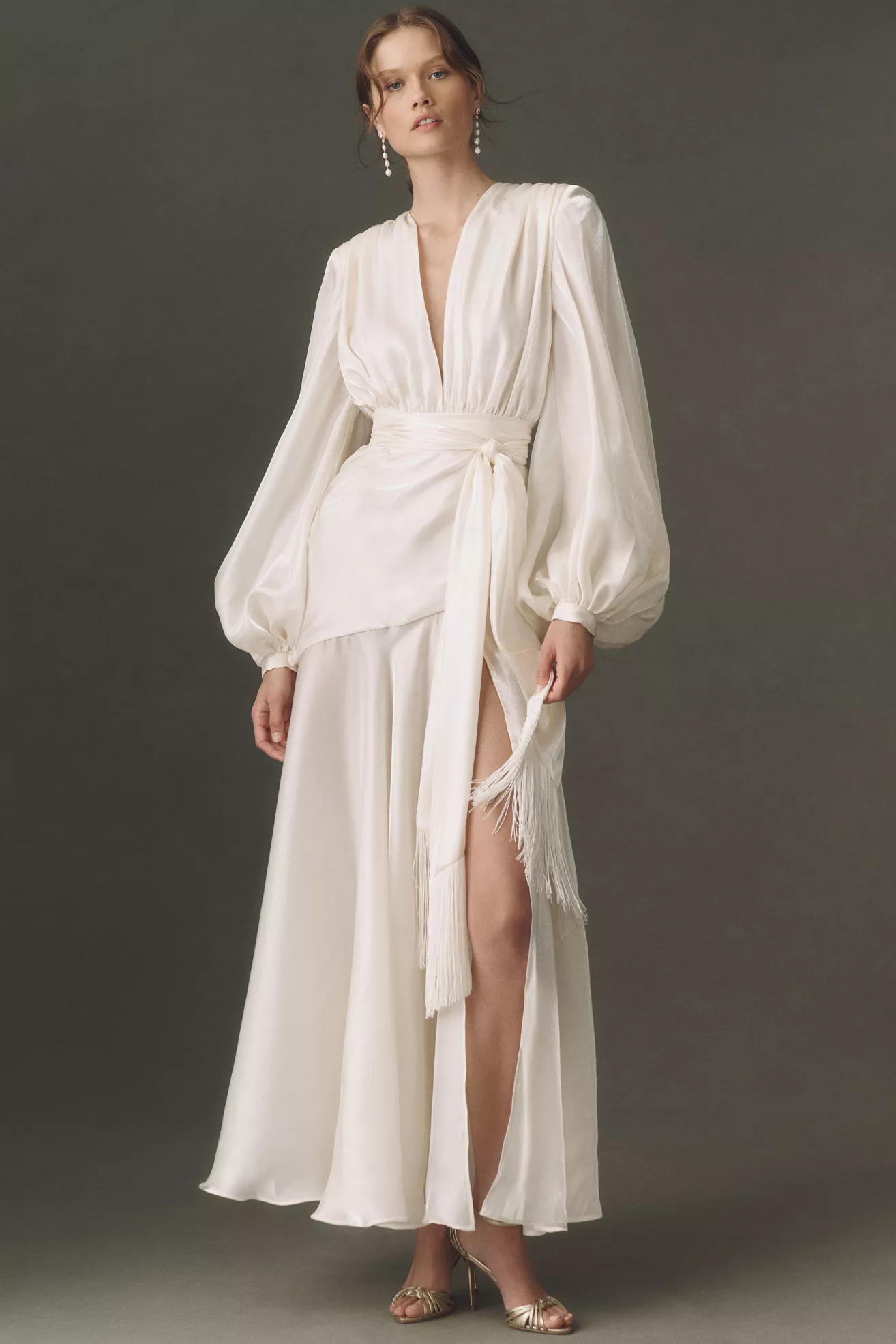 Bronx Banco Carmen Organza Maxi Dress