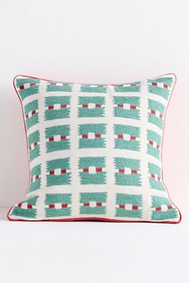 Kendall Cotton Woven Geometric Pillow