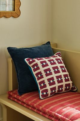 Kendall Cotton Woven Geometric Pillow