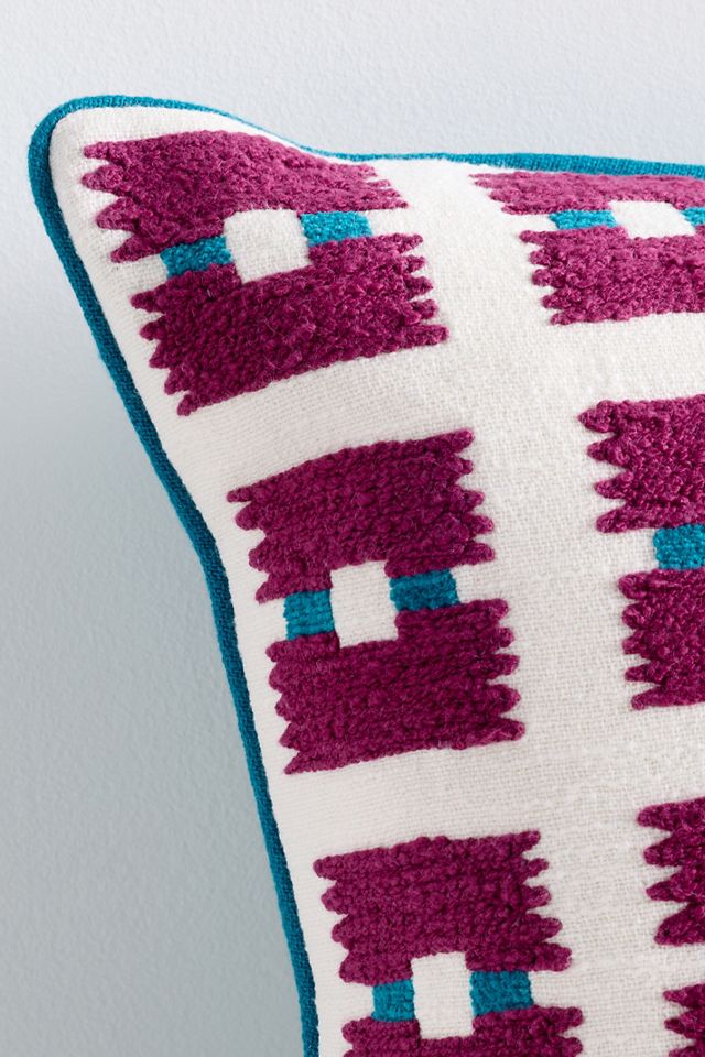 Kendall Cotton Woven Geometric Pillow #3