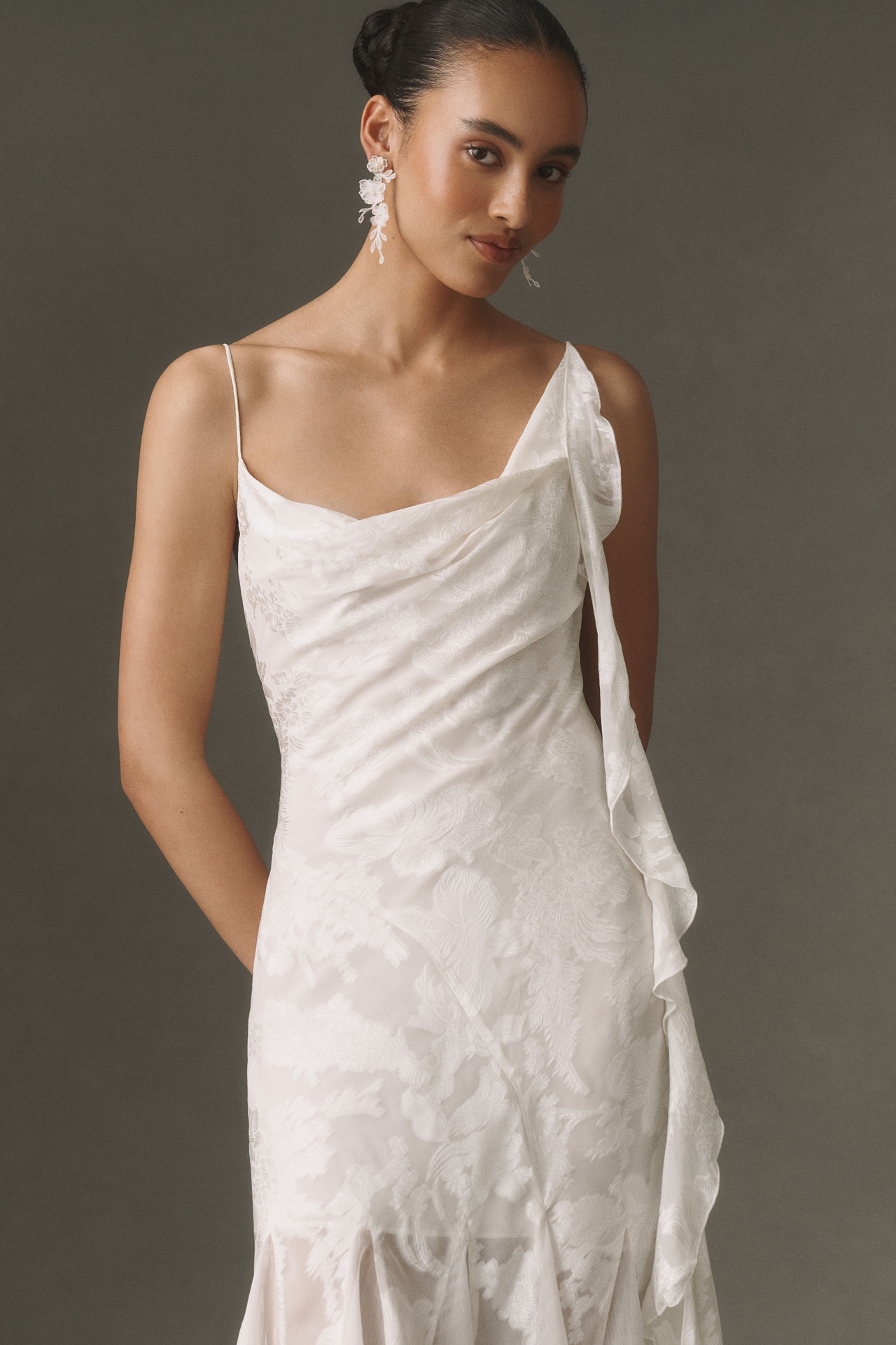 Ronny Kobo Jacquard Midi Dress