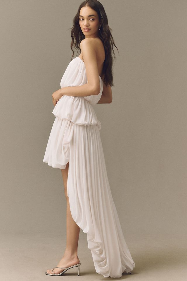 Ronny Kobo High-Low Tiered Mini Dress #3
