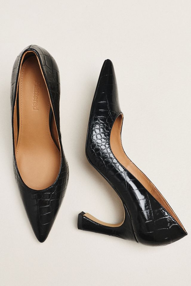 Flattered Leonie Croco Heels #1
