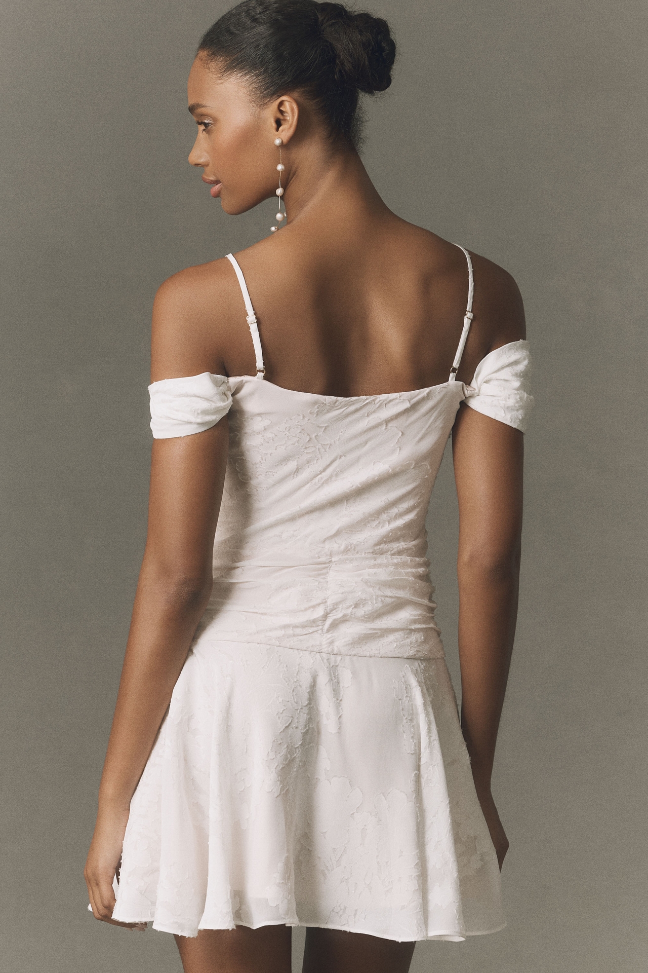 BHLDN Fit & Flare Lace Mini Dress