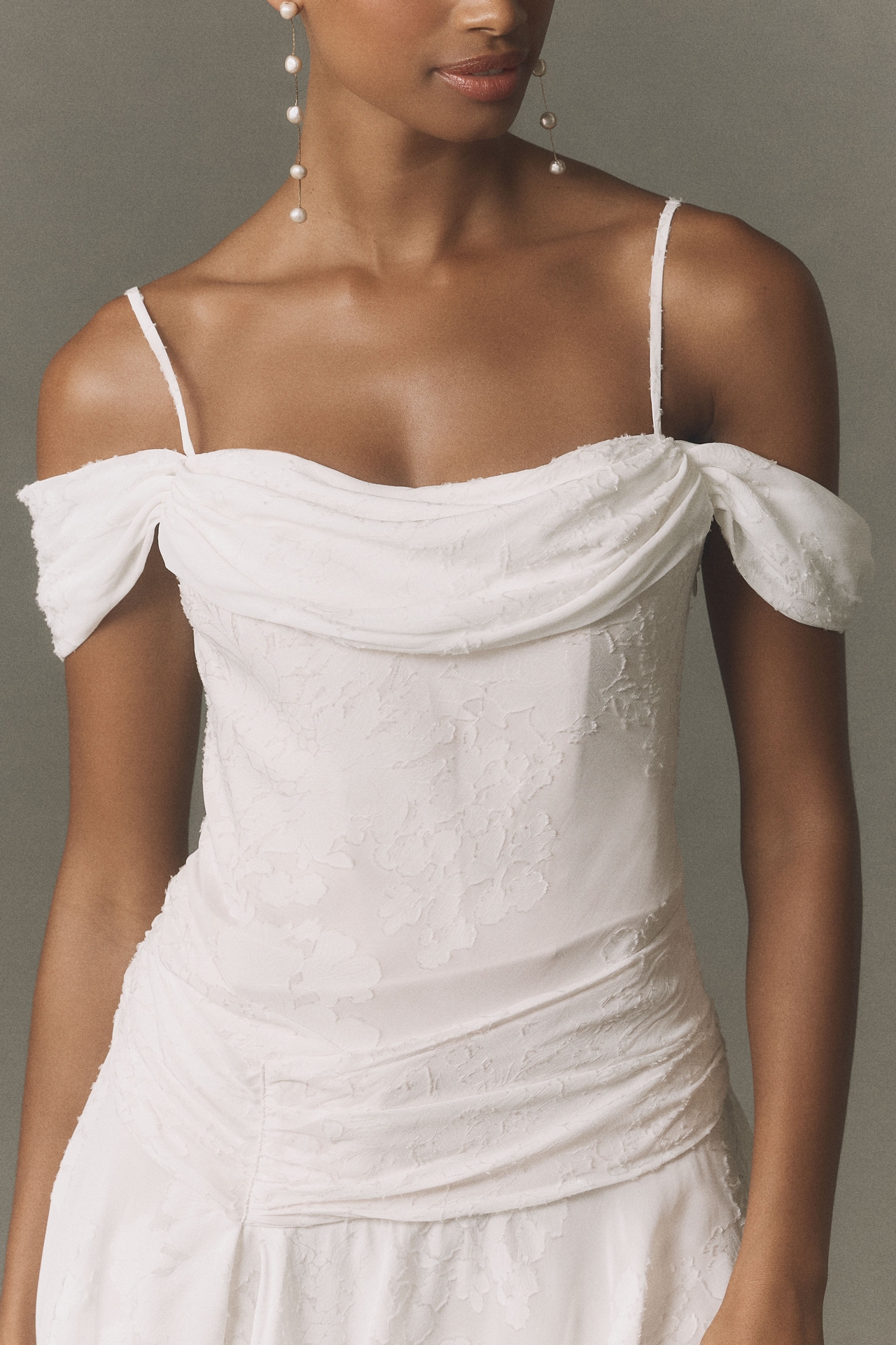BHLDN Fit & Flare Lace Mini Dress
