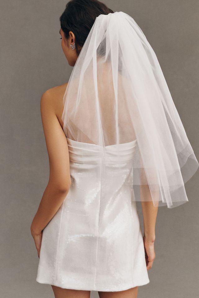Twigs & Honey Triple Tier Short Clean Veil | Anthropologie