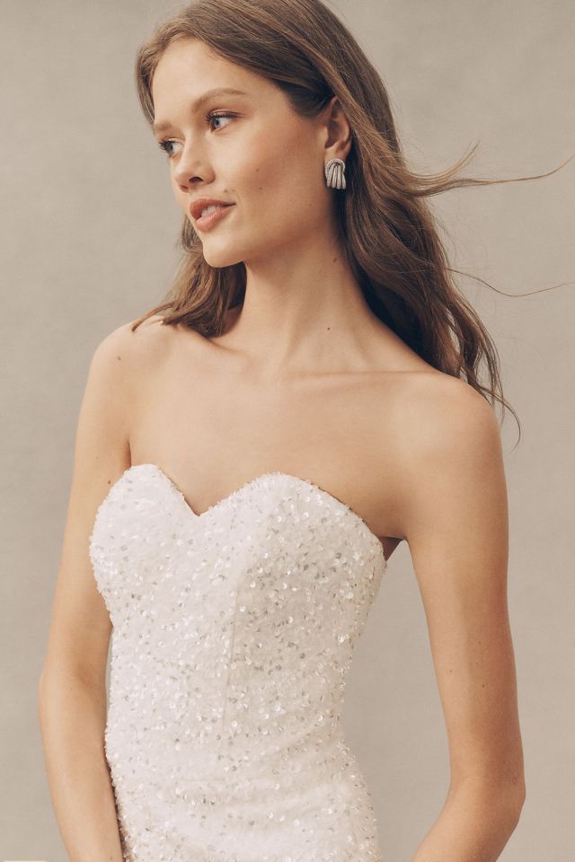 Helsi Cindy Strapless Sweetheart Mini Dress | Anthropologie